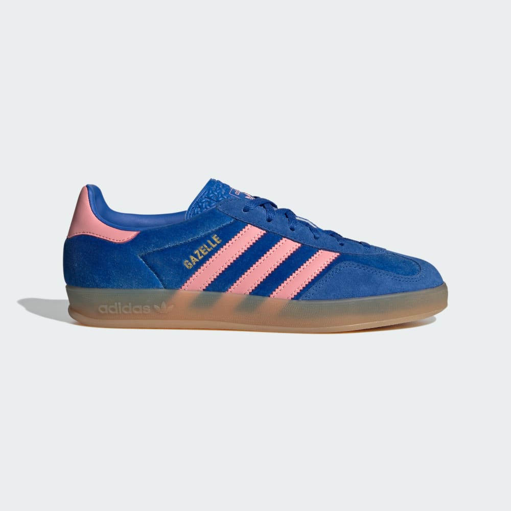 Adidas Gazelle Indoor Shoes Blue / Semi Pink Spark / Gum