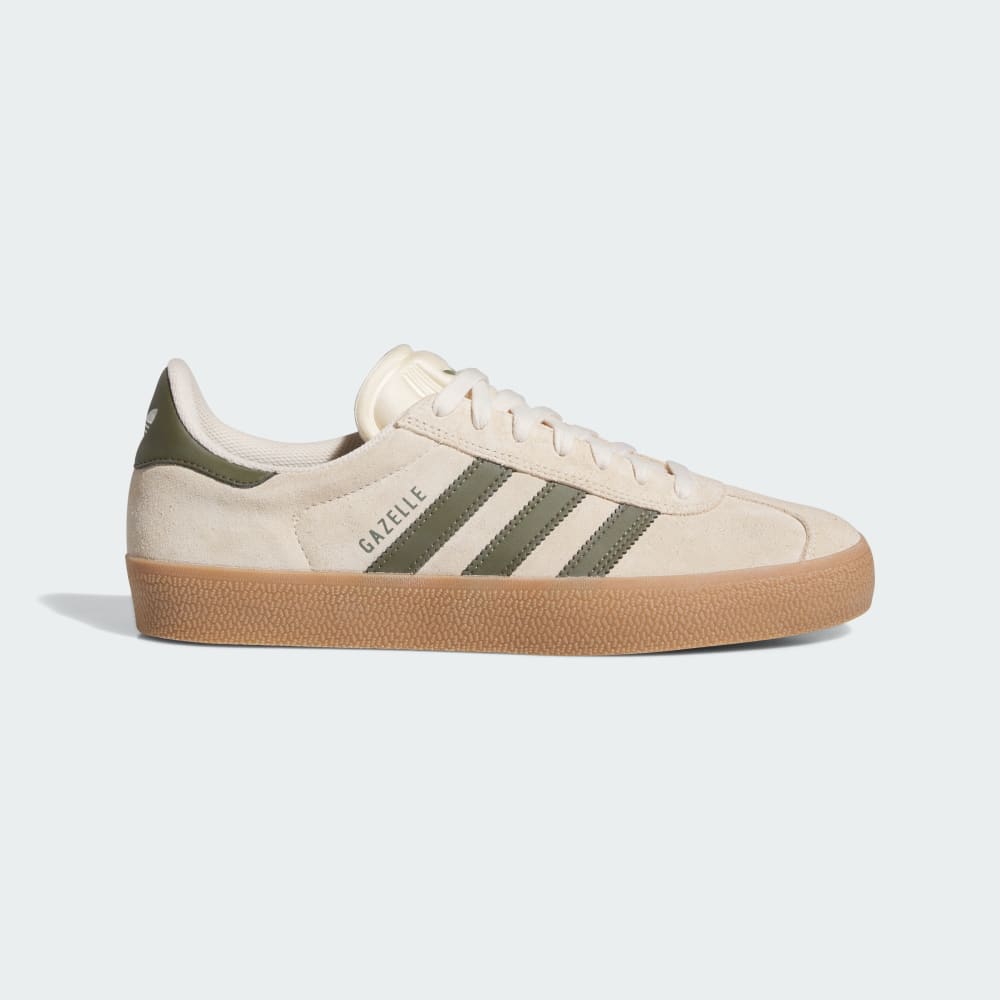 Adidas Gazelle ADV Shoes Ecru Tint / Focus Olive / Gum