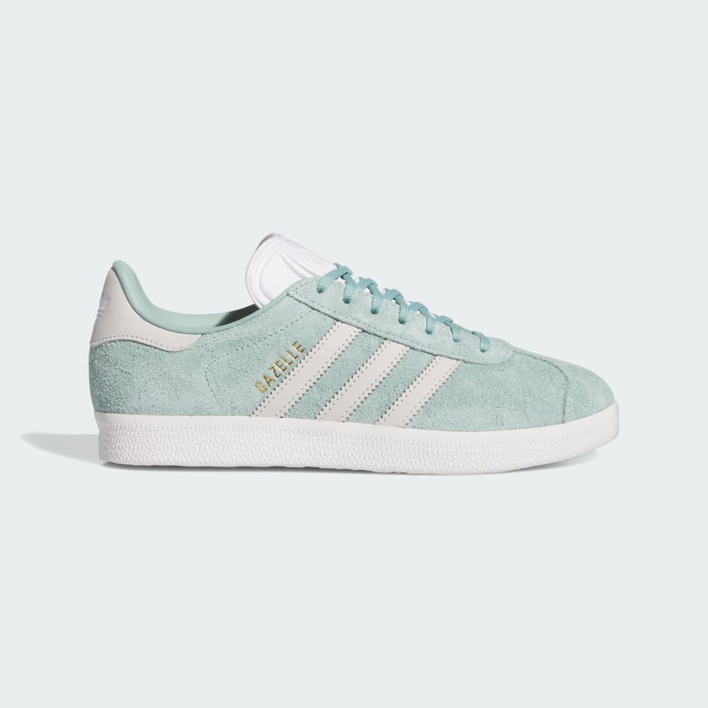 Adidas Gazelle Shoes Hazy Green / Off White / Cloud White