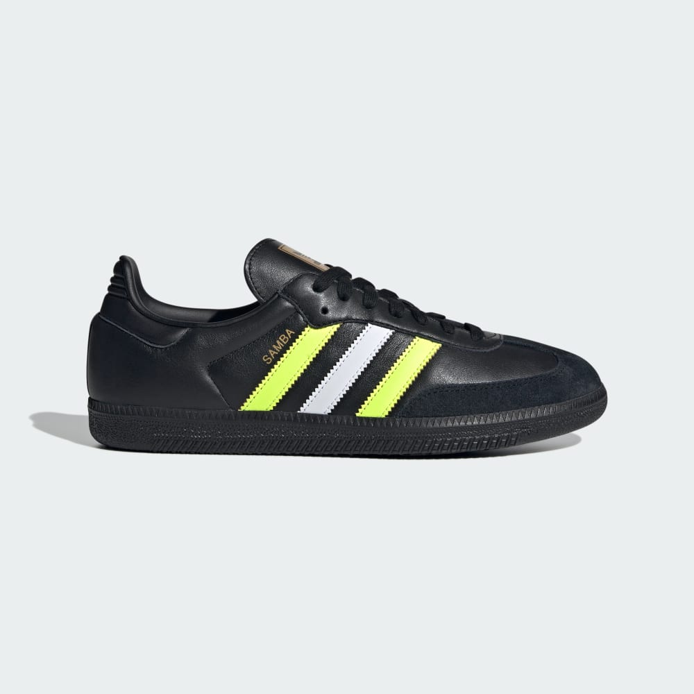 Adidas Samba OG Shoes Core Black / Solar Yellow / Matte Gold