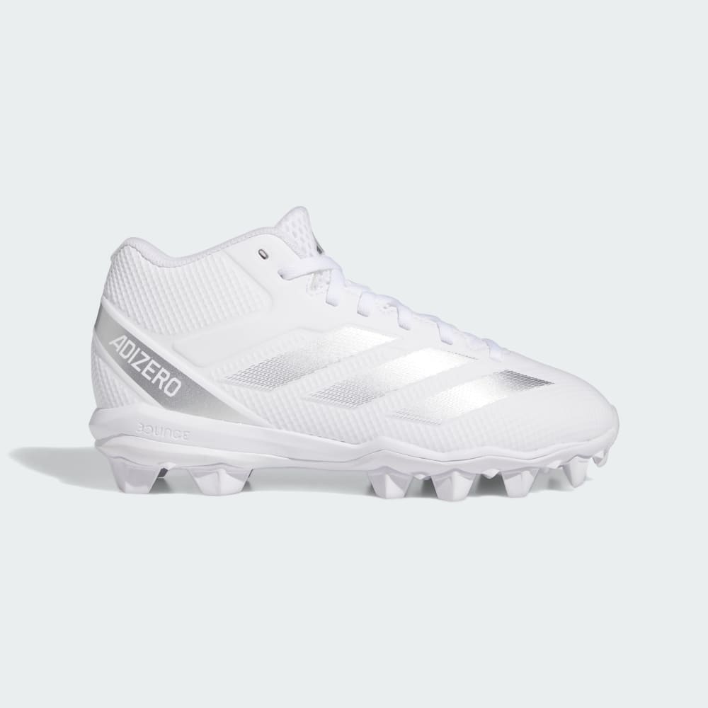 Adidas Adizero Impact.2 Molded Football Cleats Cloud White / Silver Metallic / Cloud White