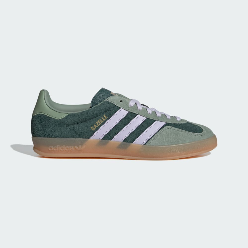 Adidas Gazelle Indoor Shoes Mineral Green / Silver Dawn / Silver Green