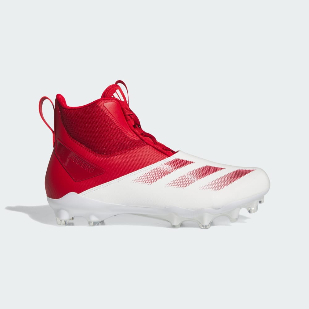 Adidas Adizero Chaos American Football Lineman Cleats Cloud White / Team Power Red 2 / Cloud White