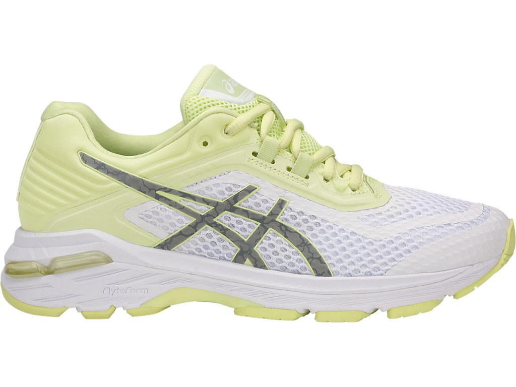 Asics Gt-2000 6 Running Shoes For Women White/Silver/Light Green 252XVULB