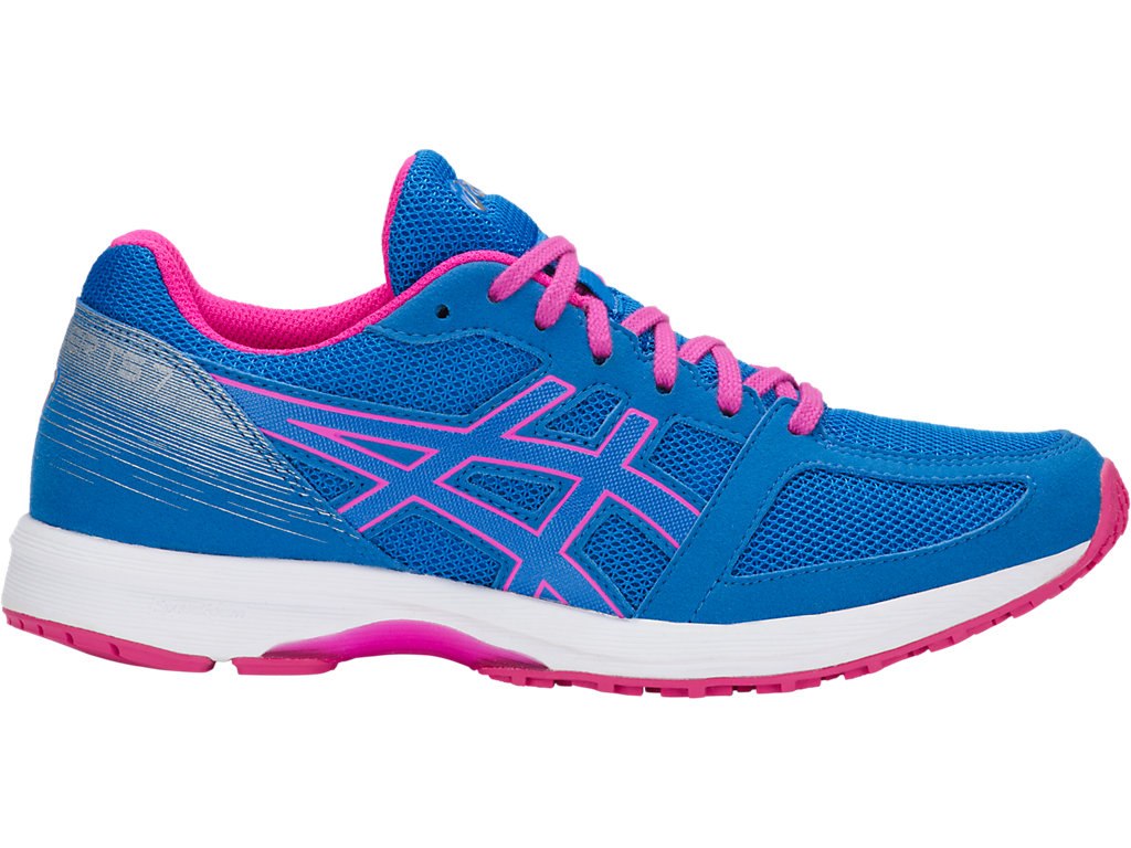 Asics Lyteracer Ts Running Shoes For Women Blue/White/Pink 347MJDST