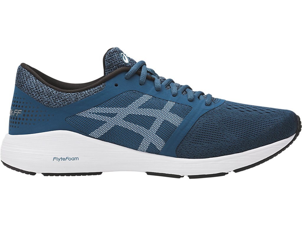 Asics Roadhawk Ff Running Shoes For Men Blue/White/Black 876SPXTJ