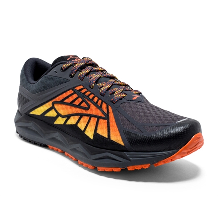 brooks Men's Caldera Black / Red / Orange