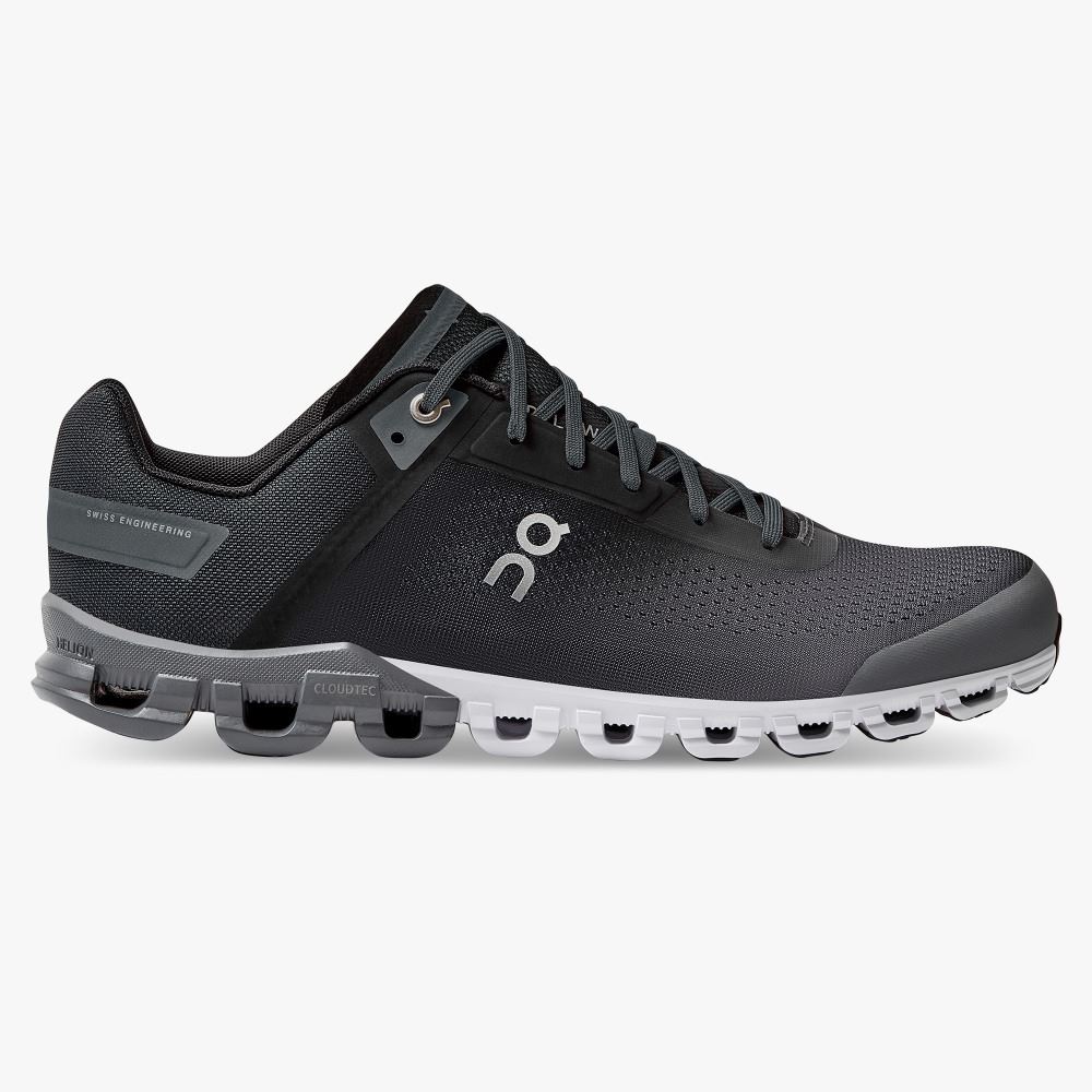 On New Cloudflow Wide: wide fit cushioned running shoe - Black | Asphalt