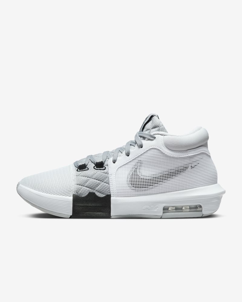 LeBron Witness 8 White/Light Smoke Grey/Black