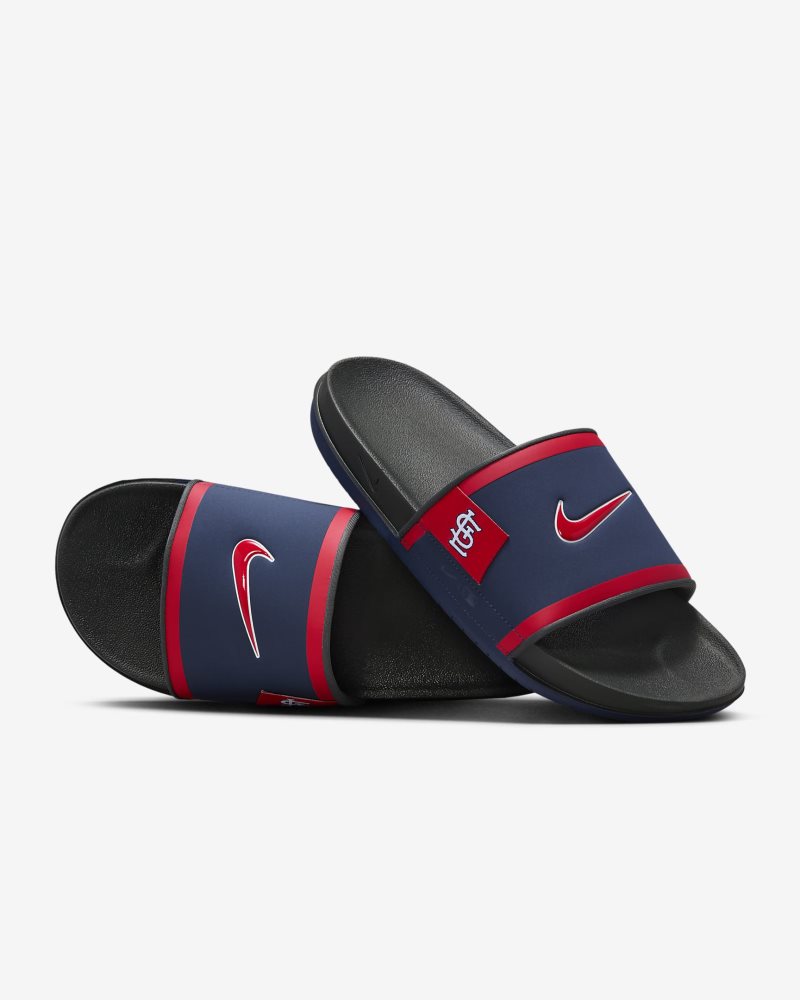 Nike Offcourt (St. Louis Cardinals) Midnight Navy/Dark Smoke Grey/Sport Red