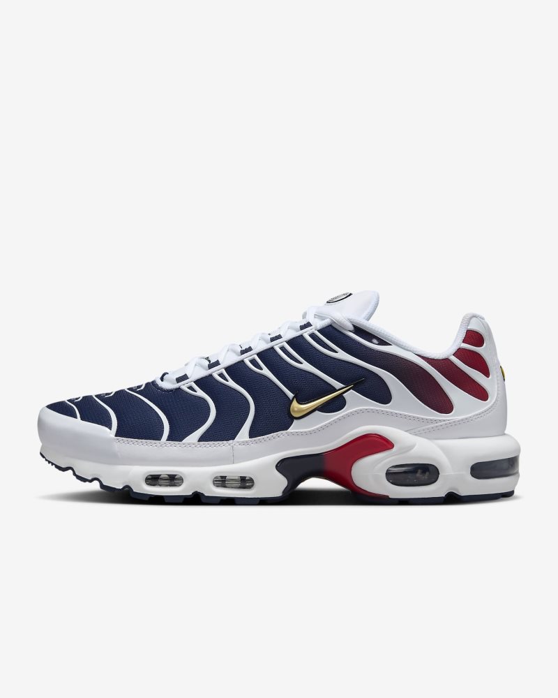 Nike Air Max Plus White/Midnight Navy/University Red/Metallic Gold