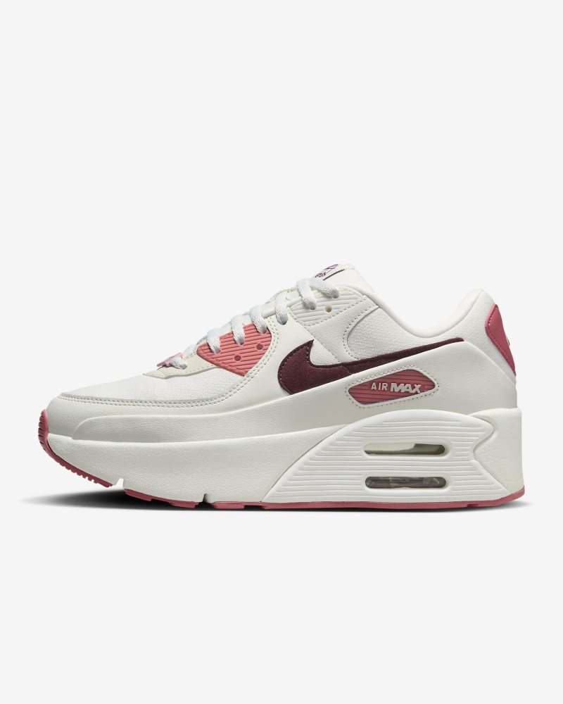 Nike Air Max 90 LV8 SE Sail/Adobe/Medium Soft Pink/Dark Team Red