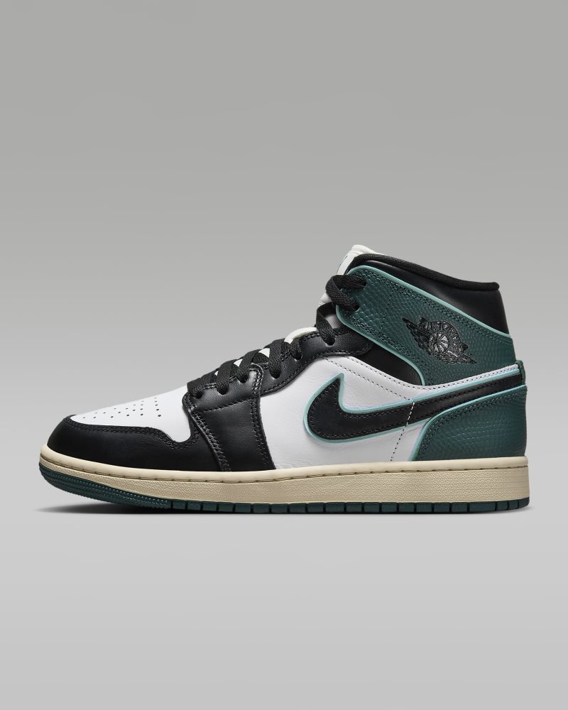 Air Jordan 1 Mid SE White/Light Dew/Oxidized Green/Black