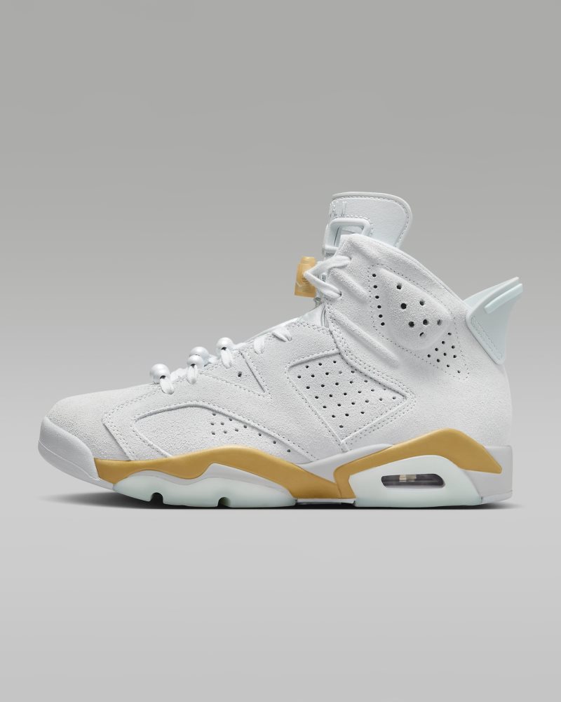 Air Jordan 6 Retro "Pearl" Pure Platinum/Metallic Gold/Coconut Milk/Glacier Blue