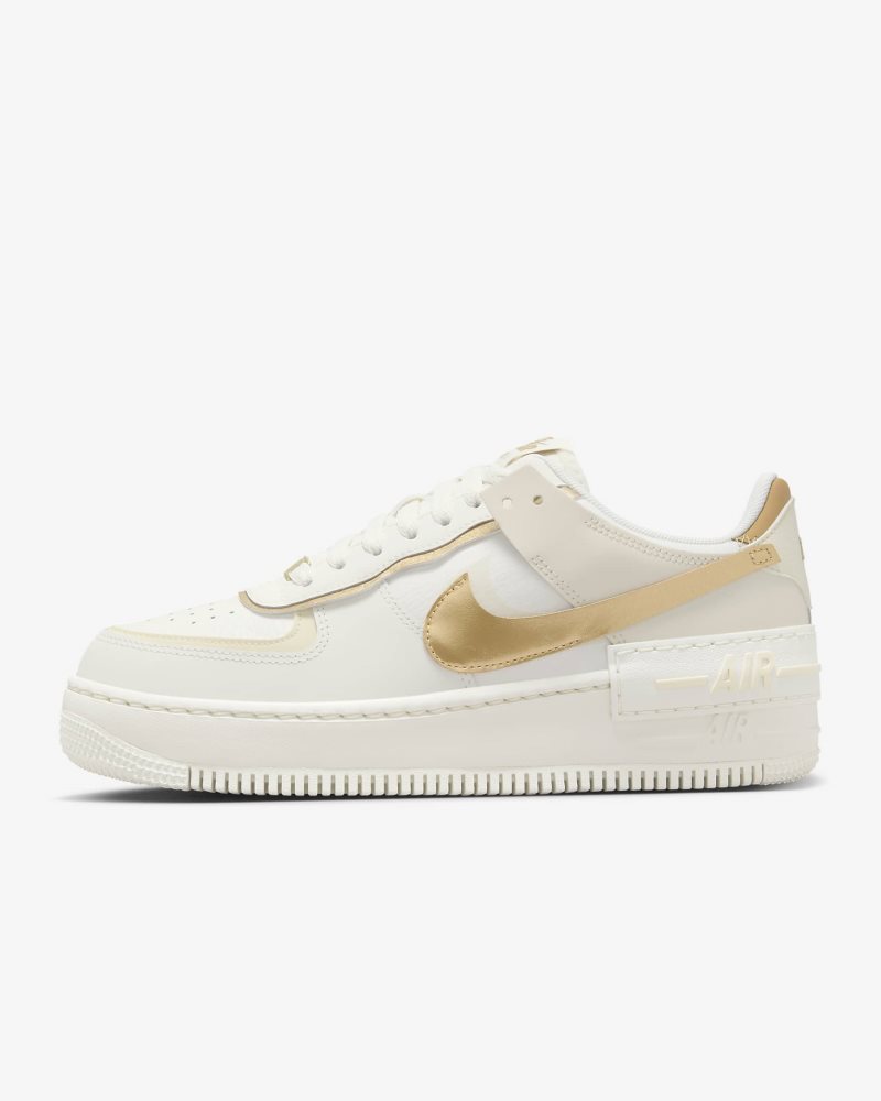 Nike Air Force 1 Shadow Sail/Coconut Milk/Metallic Gold