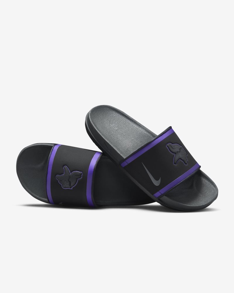 Nike Offcourt (NFL Minnesota Vikings) Black/Court Purple/University Gold/Anthracite