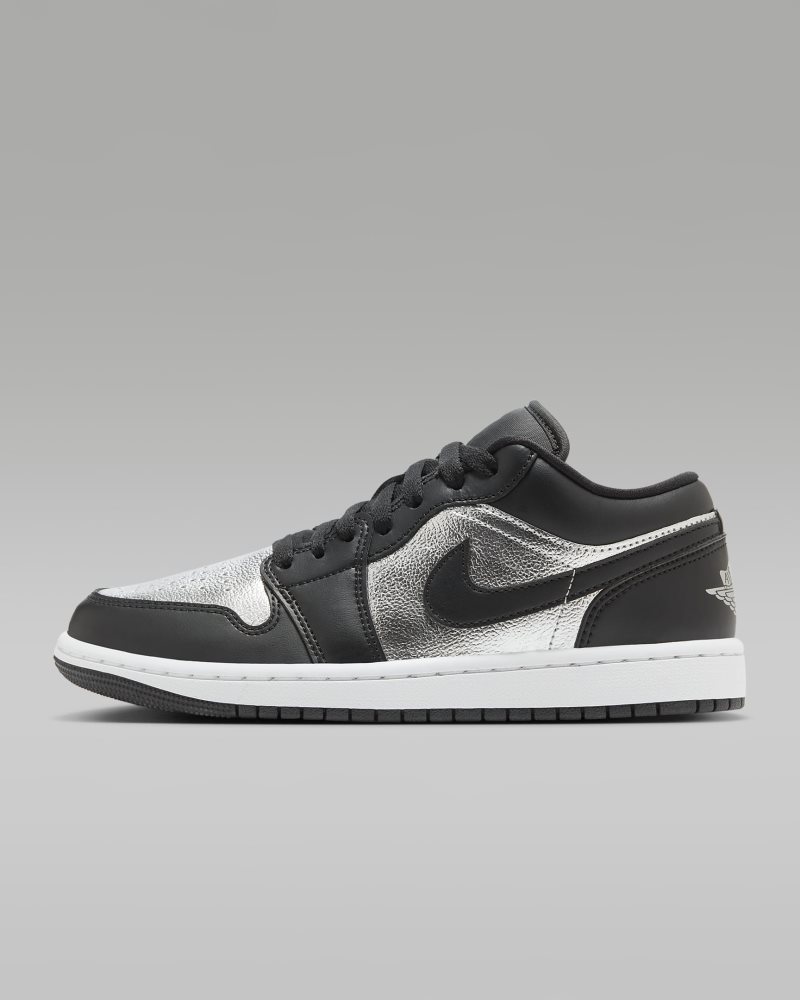 Air Jordan 1 Low SE Black/White/Metallic Silver