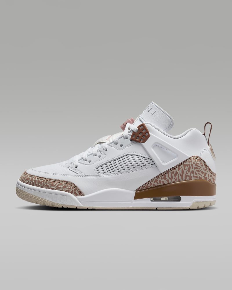 Jordan Spizike Low White/Archaeo Brown/Light Bone/Pink Oxford