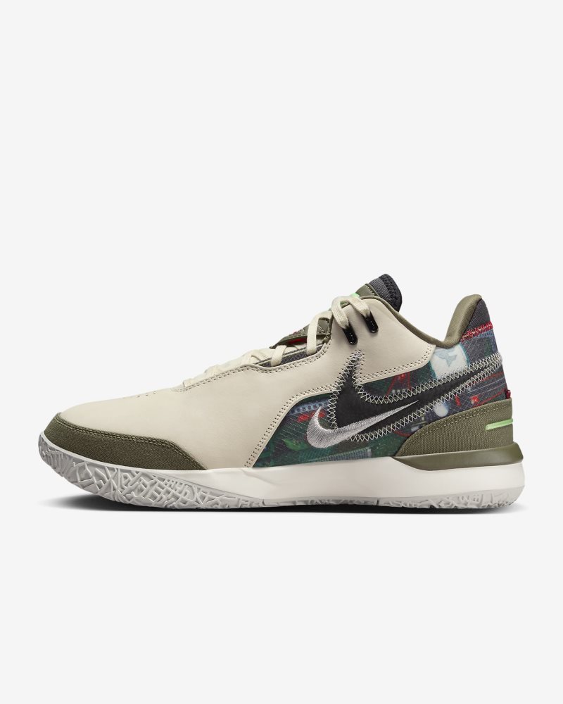 LeBron NXXT Gen AMPD x FaZe Light Cream/Medium Olive/Metallic Silver/Black