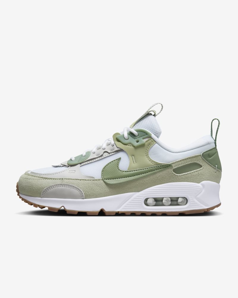 Nike Air Max 90 Futura White/Olive Aura/Gum Medium Brown/Oil Green