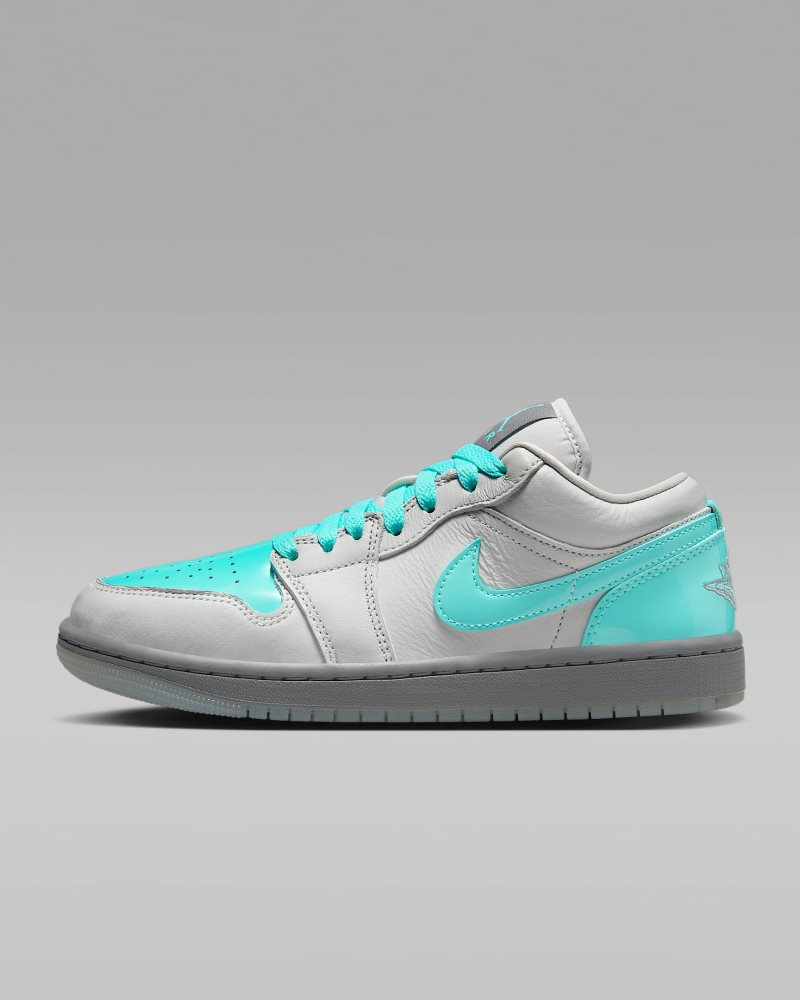 Air Jordan 1 Low SE Photon Dust/Smoke Grey/Glacier Blue/Aurora Green