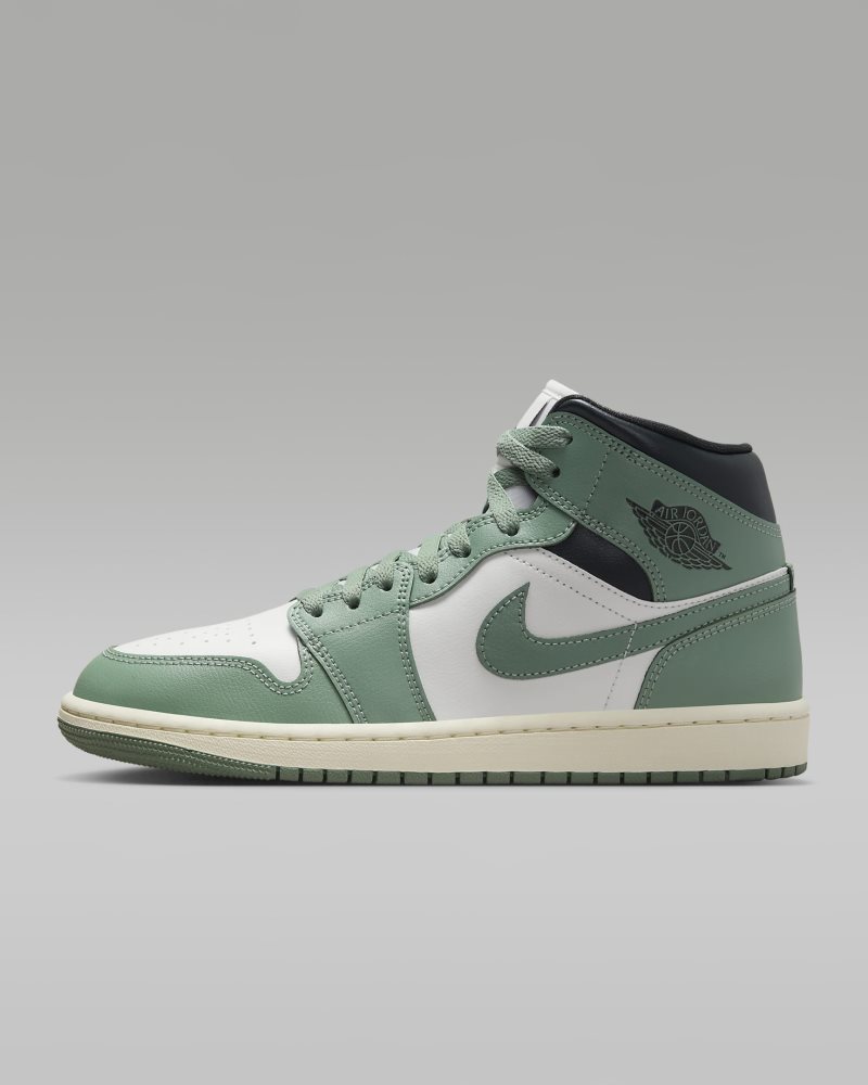 Air Jordan 1 Mid Sail/Anthracite/Jade Smoke