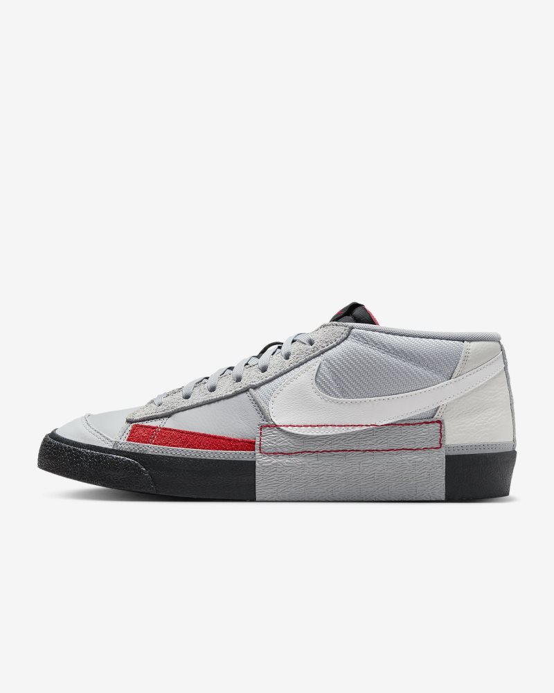 Nike Blazer Low Pro Club Wolf Grey/Pure Platinum/University Red/Summit White