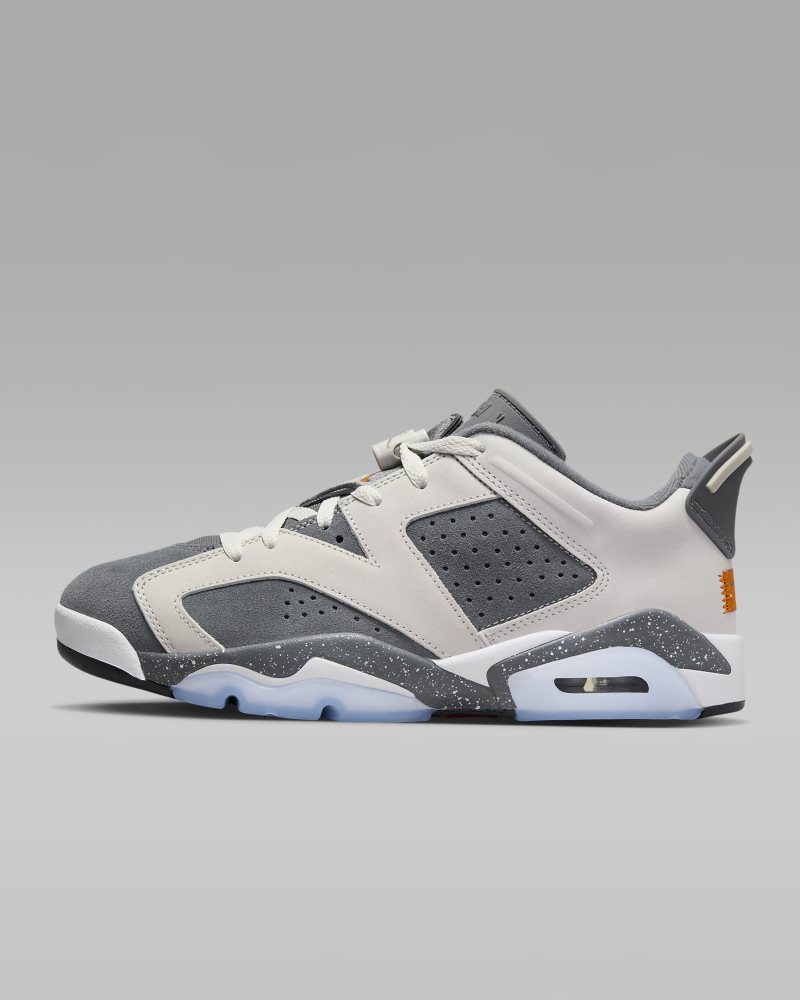 Air Jordan 6 Retro Low x PSG Light Bone/Iron Grey/White/Magma Orange