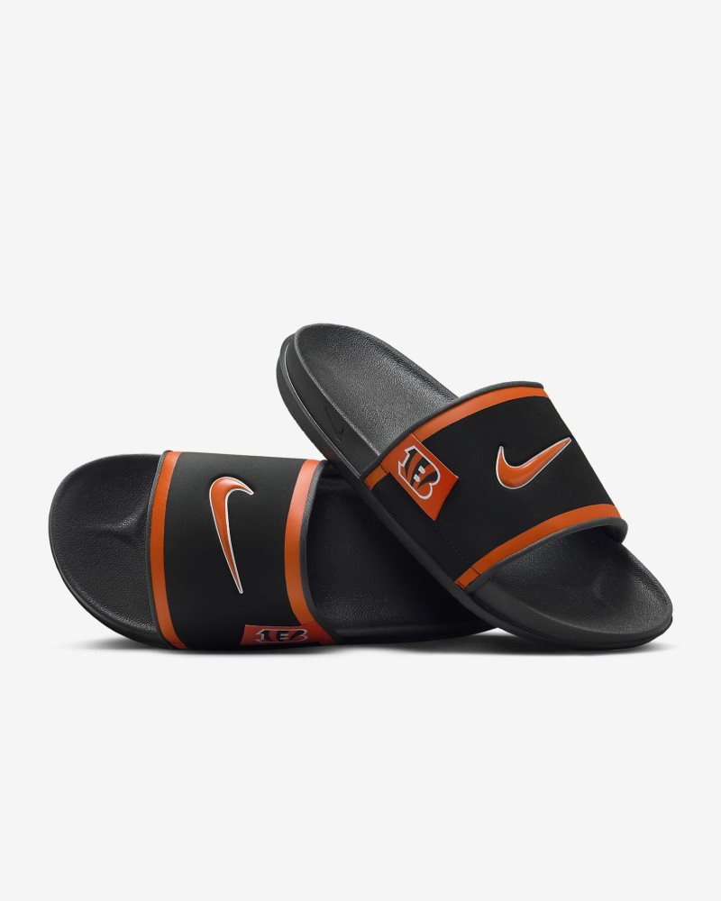 Nike Offcourt (Cincinnati Bengals) Black/Dark Smoke Grey/University Orange