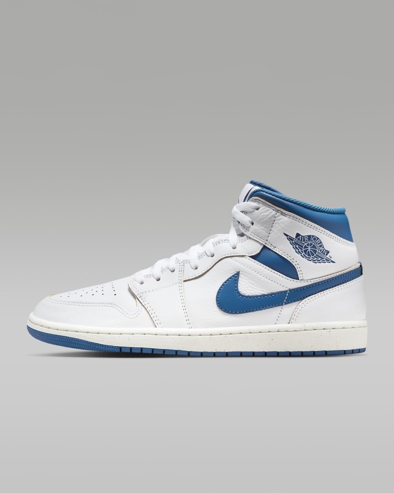 Air Jordan 1 Mid SE White/Sail/Industrial Blue