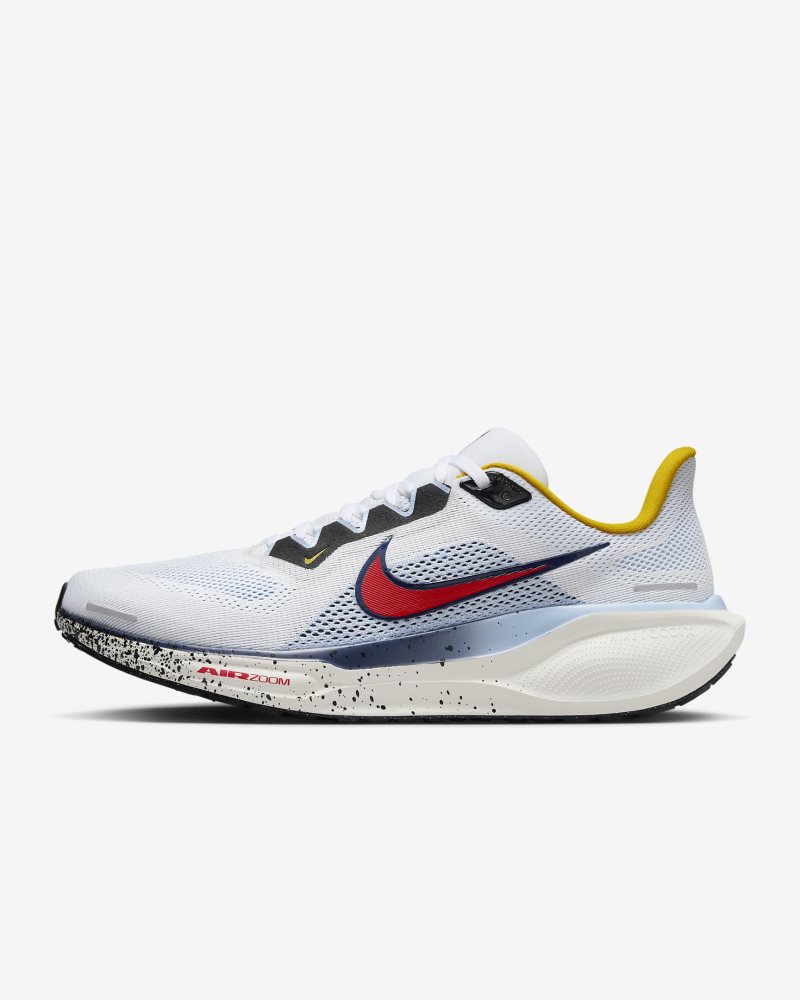 Nike Pegasus 41 White/Psychic Blue/Speed Yellow/Speed Red