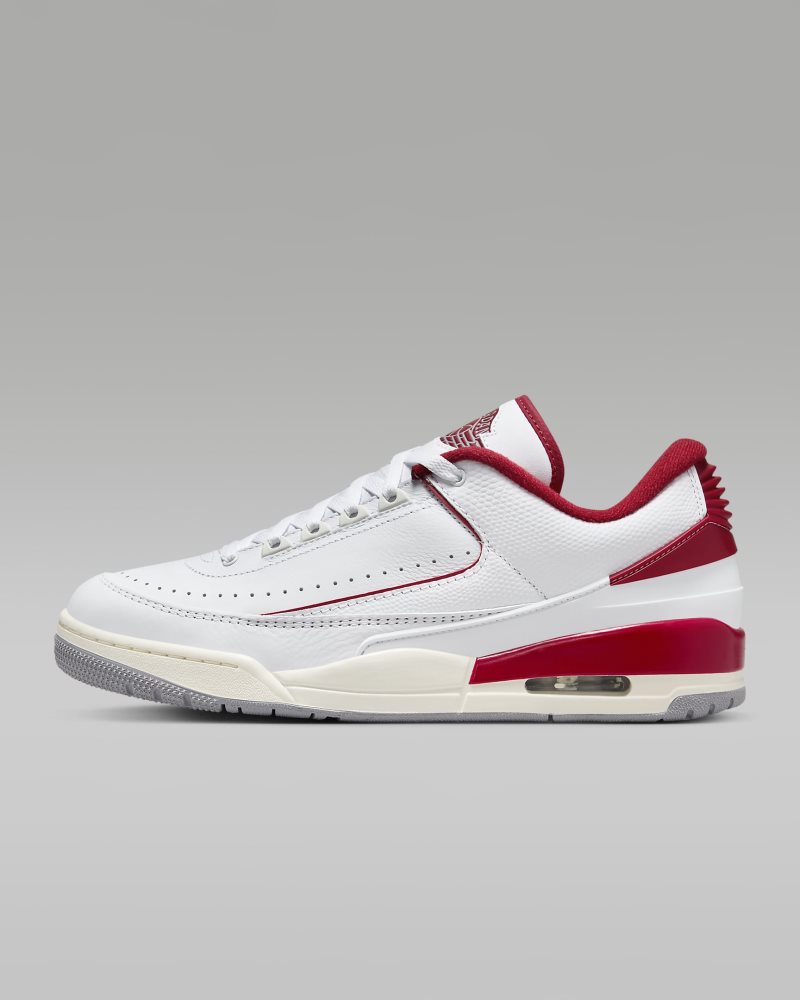 Jordan 2/3 White/Sail/Cement Grey/Varsity Red