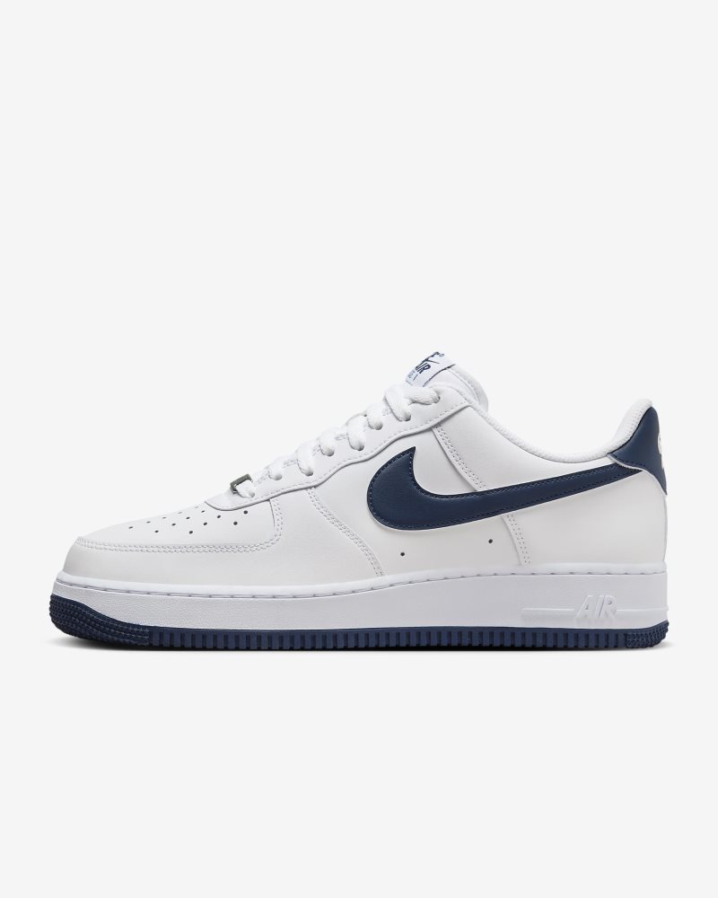 Nike Air Force 1 '07 White/White/Midnight Navy