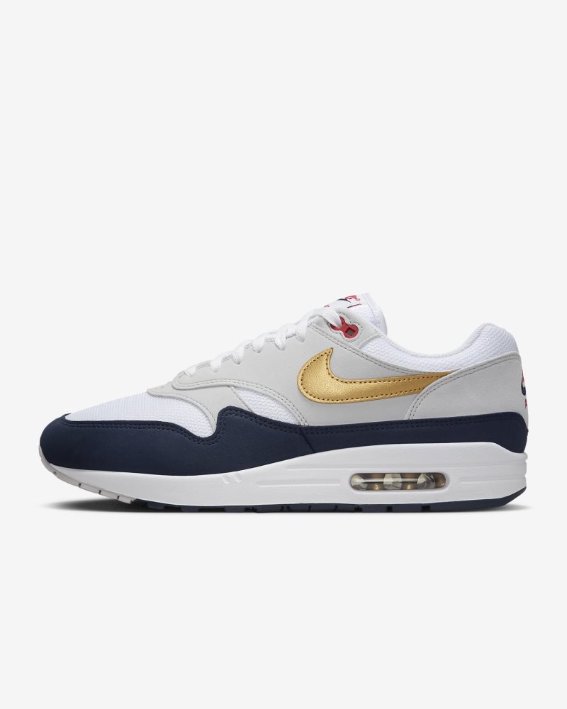 Nike Air Max 1 Obsidian/White/Light Smoke Grey/Metallic Gold