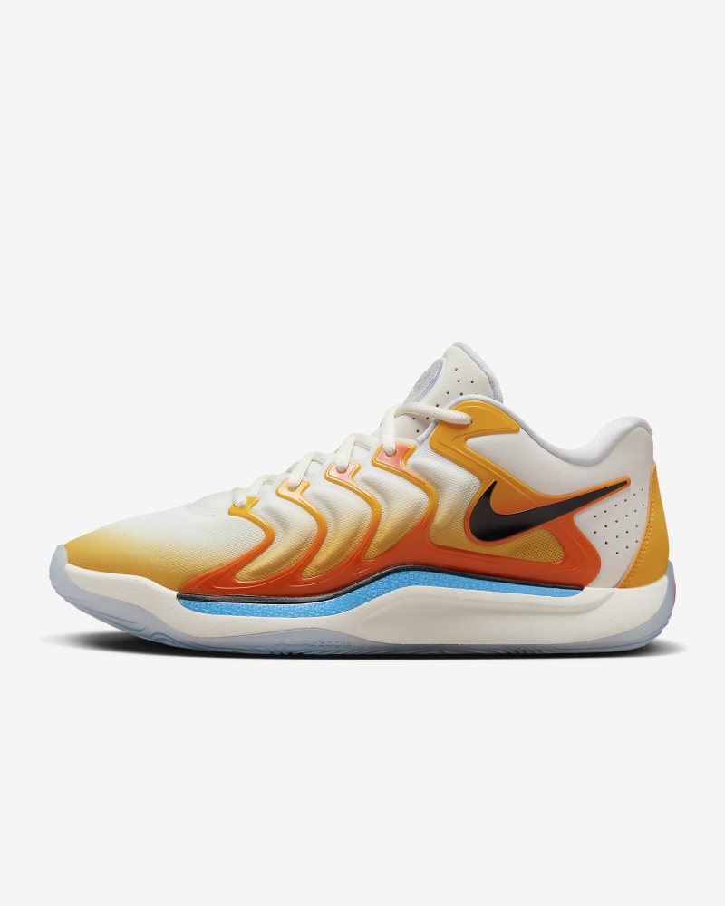 KD17 "Sunrise" University Gold/Safety Orange/University Blue/Black