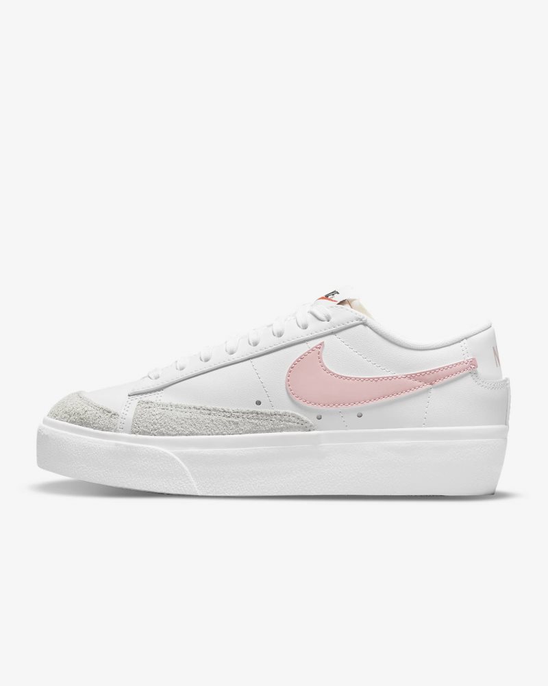 Nike Blazer Low Platform White/Summit White/Black/Pink Glaze