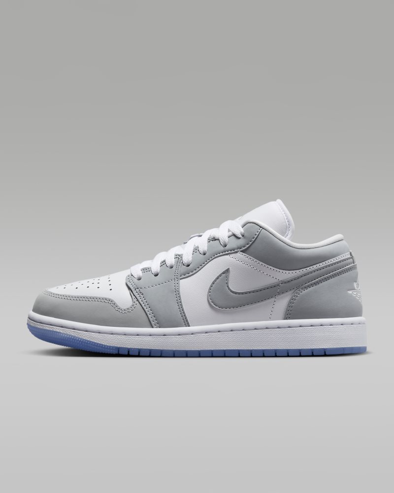 Air Jordan 1 Low White/Aluminum/Wolf Grey