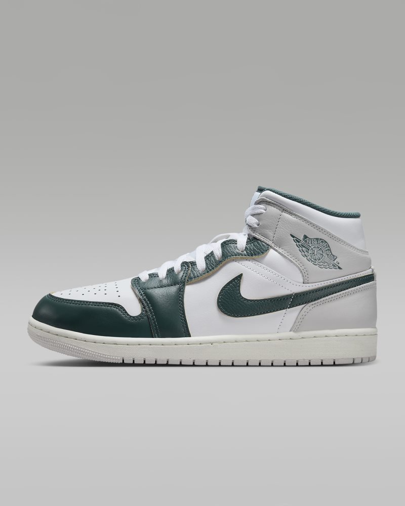 Air Jordan 1 Mid SE White/Sail/Neutral Grey/Oxidized Green