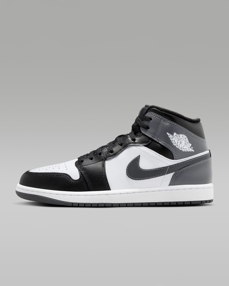 Air Jordan 1 Mid Black/White/Iron Grey