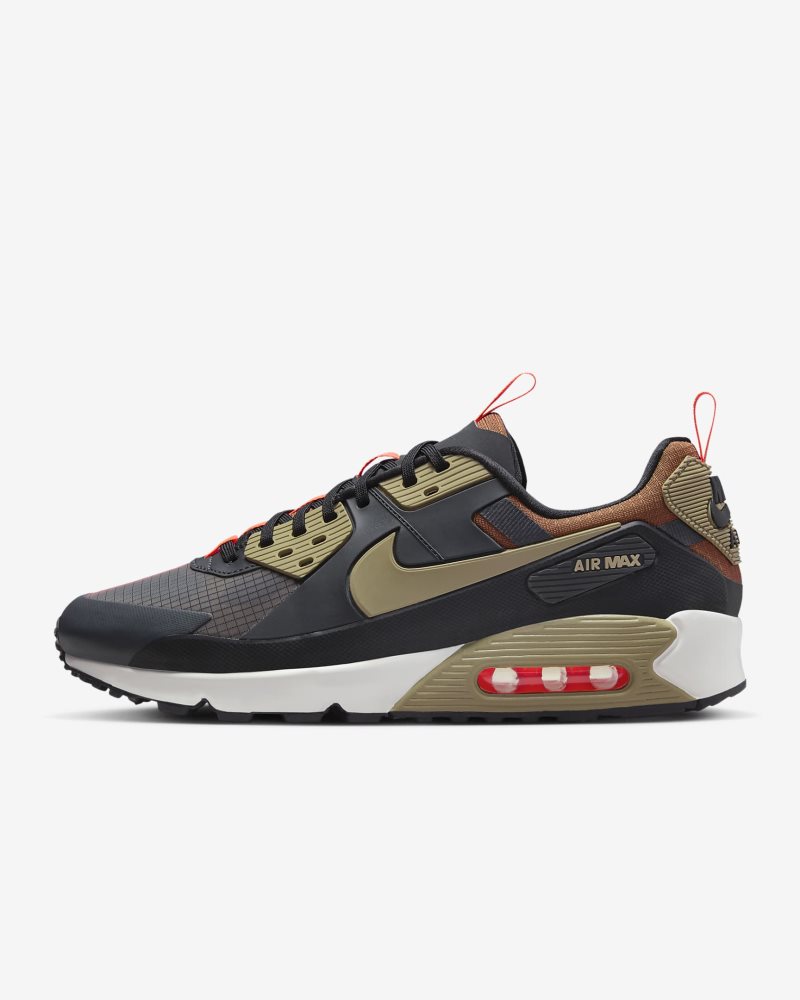 Nike Air Max 90 Drift Dark Smoke Grey/Black/Hyper Crimson/Khaki