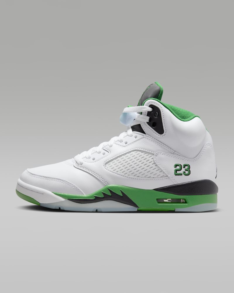 Air Jordan 5 Retro "Lucky Green" White/Black/Ice Blue/Lucky Green