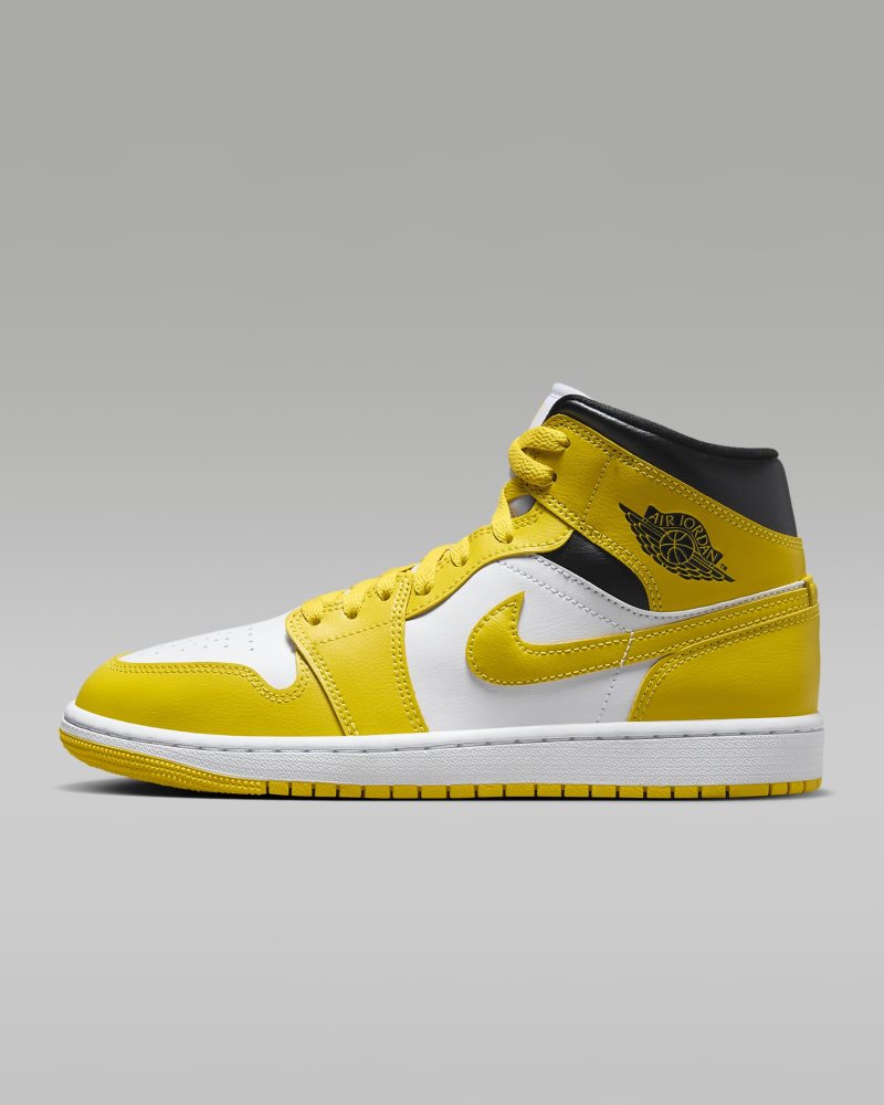 Air Jordan 1 Mid White/Black/Vivid Sulfur