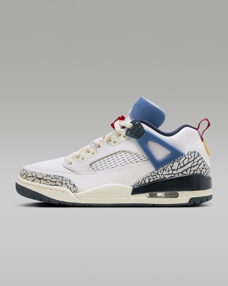 Jordan Spizike Low White/Armory Navy/Aegean Storm/Gym Red