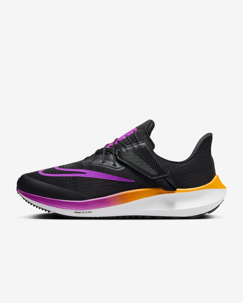 Nike Pegasus FlyEase Black/Laser Orange/White/Hyper Violet