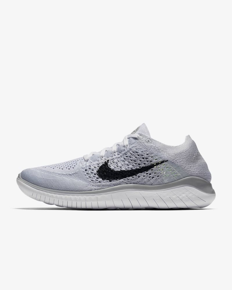 Nike Free Run Flyknit 2018 White/Pure Platinum/Black