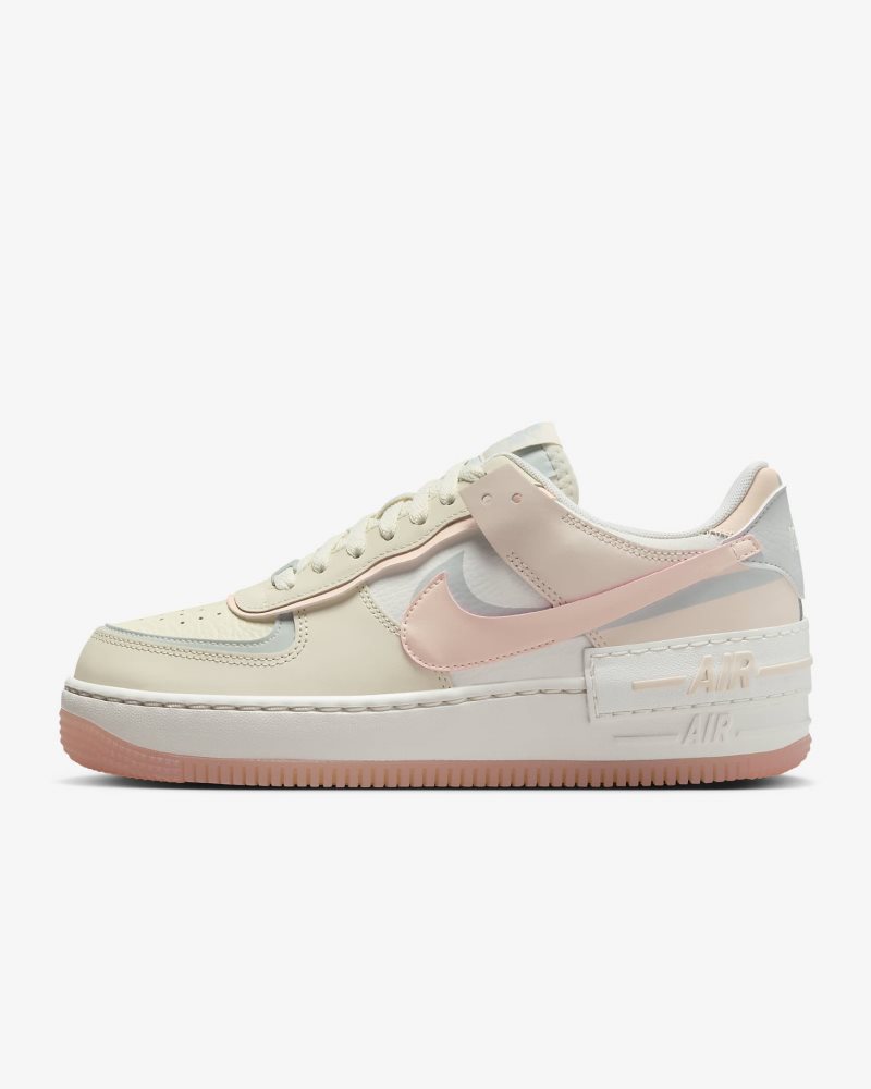 Nike Air Force 1 Shadow Coconut Milk/Light Silver/Sail/Crimson Tint