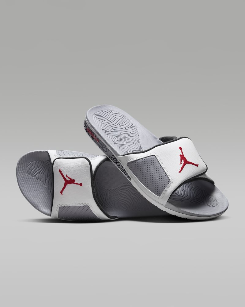 Jordan Hydro III Summit White/Cement Grey/Black/Fire Red