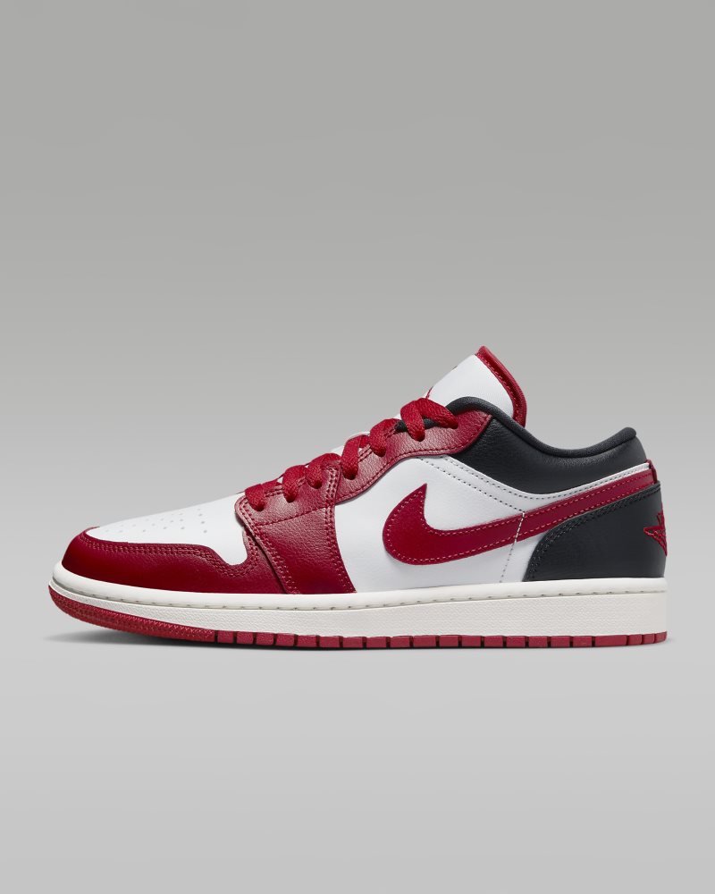 Air Jordan 1 Low White/Black/Sail/Gym Red