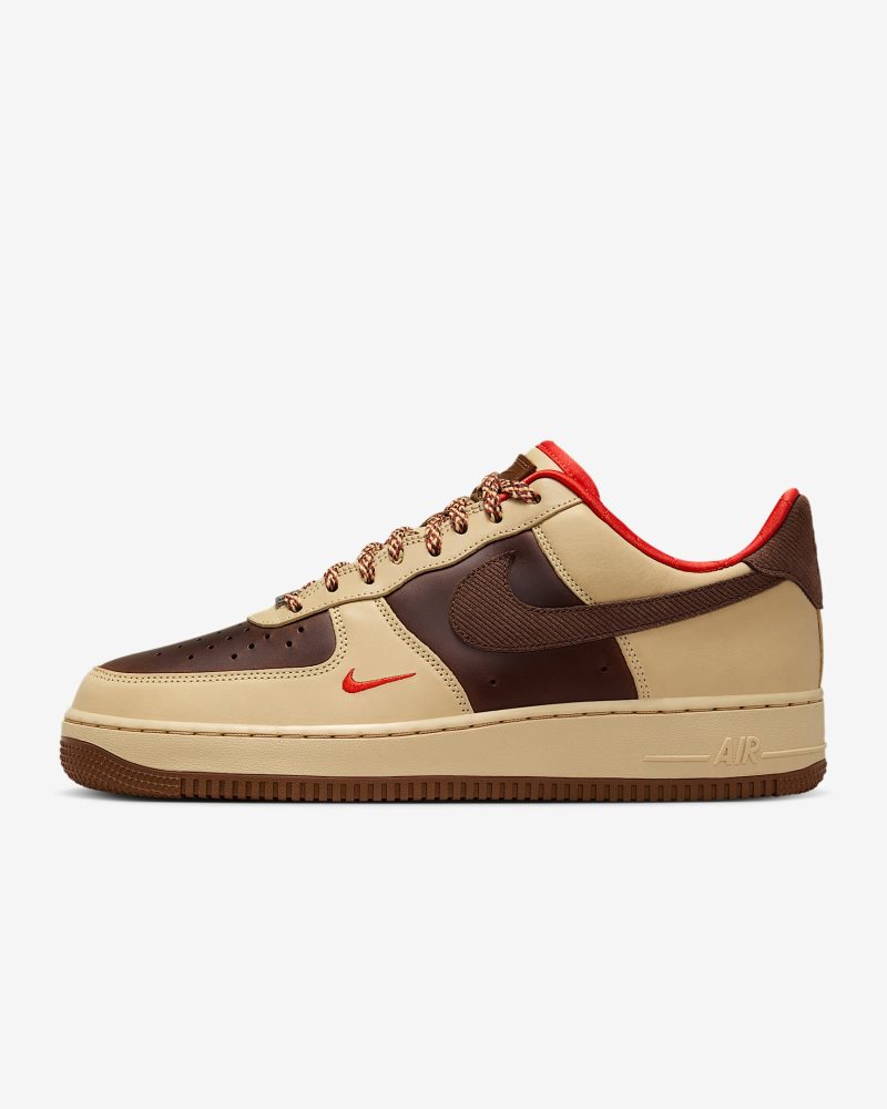 Nike Air Force 1 ??07 Light British Tan/Sesame/Picante Red/Cacao Wow