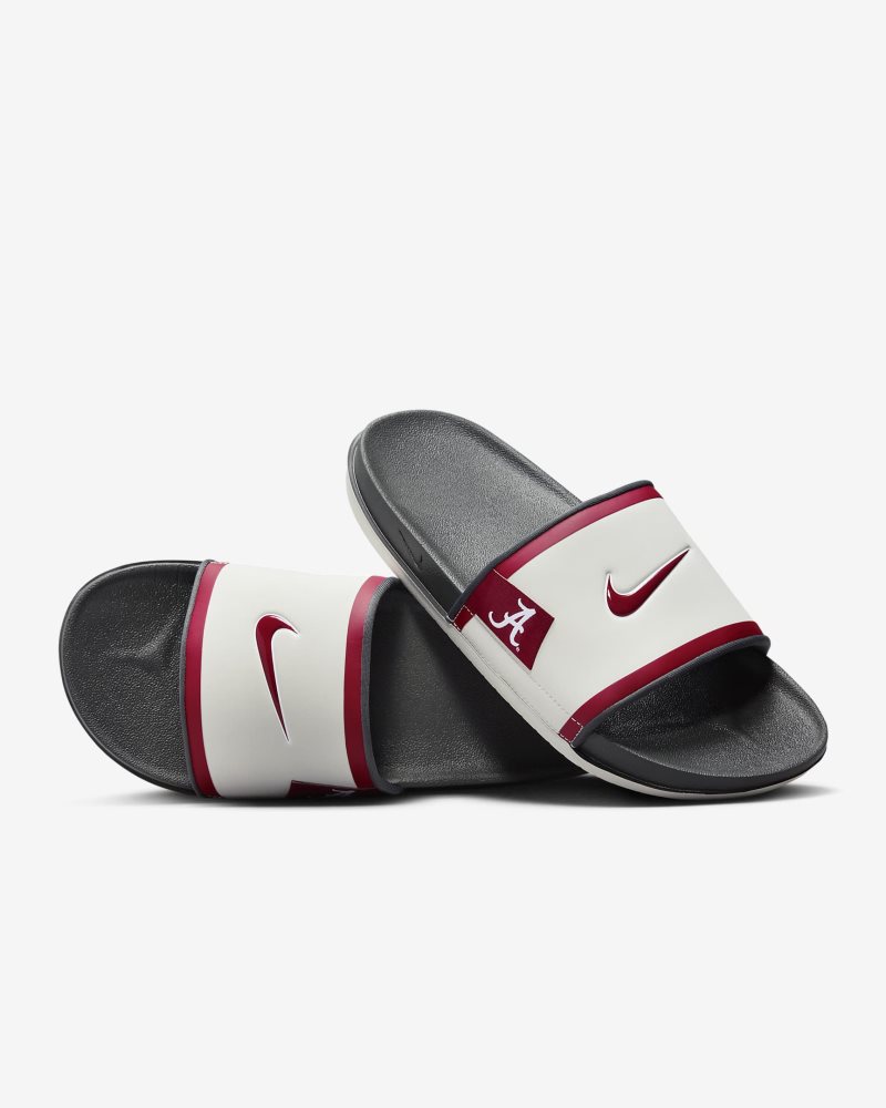 Nike College Offcourt (Alabama) Night Silver/Dark Smoke Grey/Team Crimson